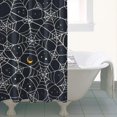 thumbnail image 4 of Spider Web Halloween Pattern Shower Curtain 36"x72" ,Bathroom Decorative Shower Curtains Set with 12 Hooks,Modern Waterproof Washable Shower Curtain, 4 of 6
