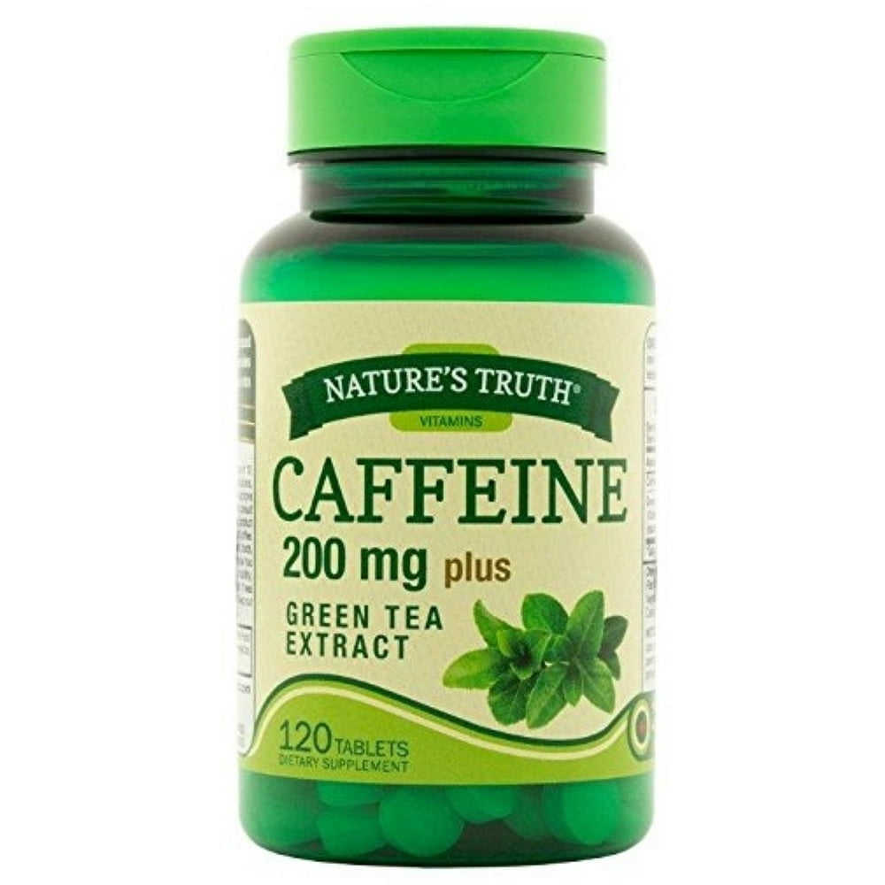 Nature's Truth Caffeine Tablets Plus Green Tea Extract Dietary