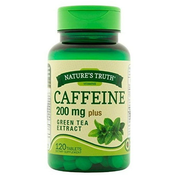 Nature's Truth Caffeine Tablets Plus Green Tea Extract Dietary