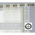 thumbnail image 3 of Broadway Stripe Sheer Grommet Curtain Panels, 3 of 37