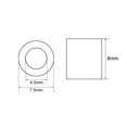 thumbnail image 2 of Unique Bargains M3 Aluminum Sleeve Crimp 3mm(1/8 In) Steel Wire Rope Button Stop 100 Pcs, 2 of 4