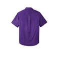 thumbnail image 5 of Port Authority W809 Short Sleeve SuperPro React Twill Shirt, Purple, XS, 5 of 5