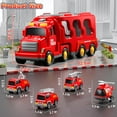 thumbnail image 4 of Flynow Fire Truck Car Toy for Toddler Age 3+, Toy Set with Light Sound, Christmas Birthdays Gift for Kids Boy Girl 3 4 5 6 7 8 Year Old, 4 of 10