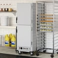 thumbnail image 3 of 33 in. Commercial Insulated Heated Holding/Proofing  Cabinet with 36-Pan Capacity and Solid Dutch Doors in Silver (KM-CHP36-SIDD), 3 of 15