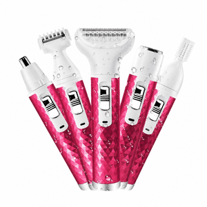 Obacre 5-in-1 Cordless Electric Shaver for Women, Wet & Dry