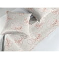thumbnail image 2 of Floral Bed Runner Set, Flower and Leaves Ornated Skull Sketch Damask Inspired on Plain Backdrop, Decorative Bedding Scarf & 2 Pillow Shams for Hotels Homes, Queen, Dark Salmon Eggshell, by Ambesonne, 2 of 3