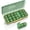 Green, variant on KRYVN 7-Day Pill Organizer 3 Times a Day, Large Weekly Medicine Box with Detachable Daily Containers, Moisture-Proof Pill Case for Vitamins and Medications, green