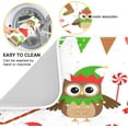 thumbnail image 2 of FREEAMG Owl Christmas Tree Dish Drying Mat for Kitchen, Easy Clean Dishwasher Safe Heat Resistant Eco-Friendly Countertop Mat, 16 X 18 inches, 2 of 7