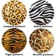 thumbnail image 5 of 10 globos redondos de aluminio de 18 pulgadas con diseño de tigre, leopardo y cebra, globos de helio, suministros de decoración para fiestas tropicales de safari en la jungla, 5 of 5