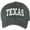 Forest Green, variant on Texas Embroidered Vintage Dad Hat Large Embroidery State Text Name Washed Cotton Cap (Red)