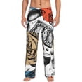 thumbnail image 2 of Lsque French Food Print Men's Pajama Pants, Lounge Pant - Comfortable Home Wear,Elastic Waistband, Stylish Design-Medium, 2 of 9