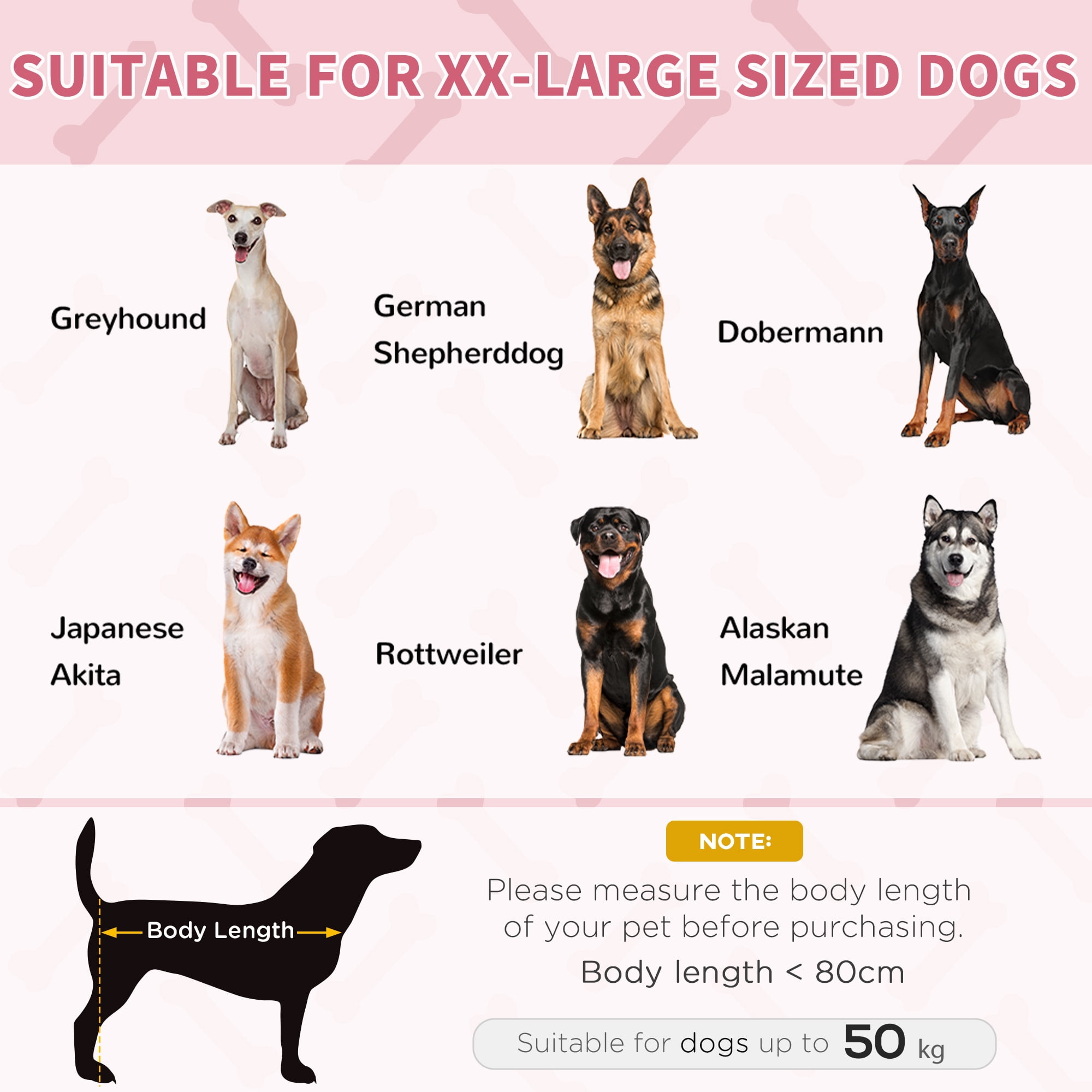 Elevated Breathable Dog Bed Portable Pet Cot w/ Carry Bag Metal Frame Breathable Mesh Indoor and Outdoor