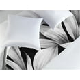 thumbnail image 2 of Floral Bed Runner, Monochrome Style Jungle Leaves Minimal Modern Achromatic Colors Pattern, Decorative Accent Bedding Scarf for Hotels Homes & Guest Rooms, Queen, Black and Pale Grey, by Ambesonne, 2 of 3