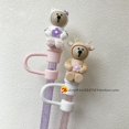 thumbnail image 2 of Gorro De Paja De Silicona Antipolvo De Dibujos Animados Sakura Bear Accesorios De Repuesto Universales, 2 of 4