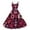 Wine, variant on Women's 2026 Dress Square Neck Strapped Swing A Line Sundress Valentine's Day Dresses Red M