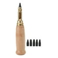 LeiKong 6Pcs Automatic Leather Hole Punch Wood Handle Replaceable Craft