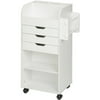 Honey Can Do Craft Storage Cart with Rollers, White