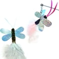 thumbnail image 2 of Cat Wand Refill Butterfly Silvervine Cat Stick Replacement Kitten Toy Accessory, 2 of 8