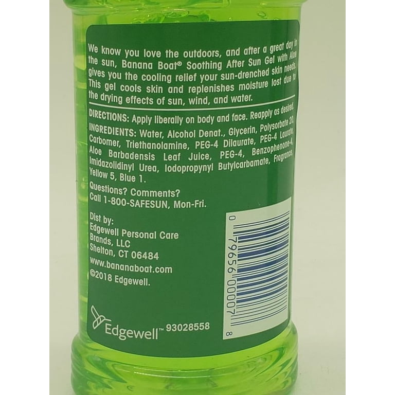 (2 pack) Banana Boat Soothing Aloe After Sun Gel - 8 Ounces