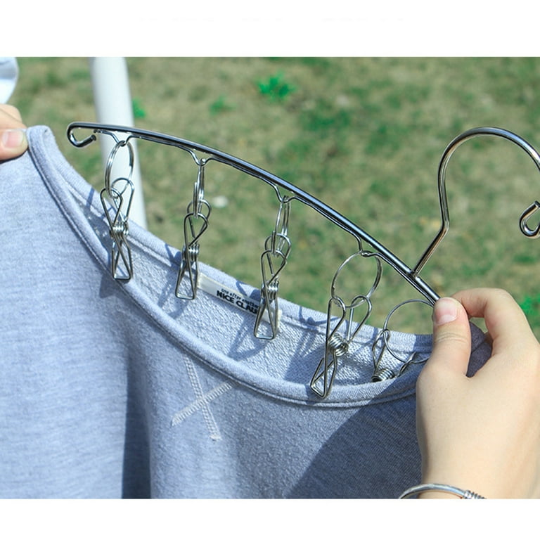 HOMEMAXS Stainless Steel Clothes Hangers Laundry Drying Hanger