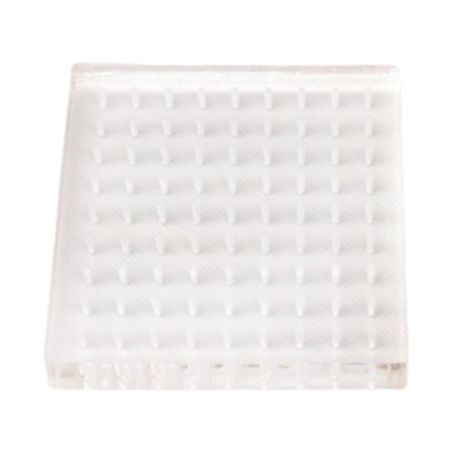 Tablero de arcilla acrílica para muñecas, tablero de cerámica para figuras, tablero de enchufe, hecho a mano, portátil y práctico Cuadrado