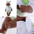 thumbnail image 2 of Reborn African Black Vinilo suave Muñeca recién nacida de juguete para Cumpleaños Regalos de Navidad () perfke Muñecas negras de la vida real, 2 of 7