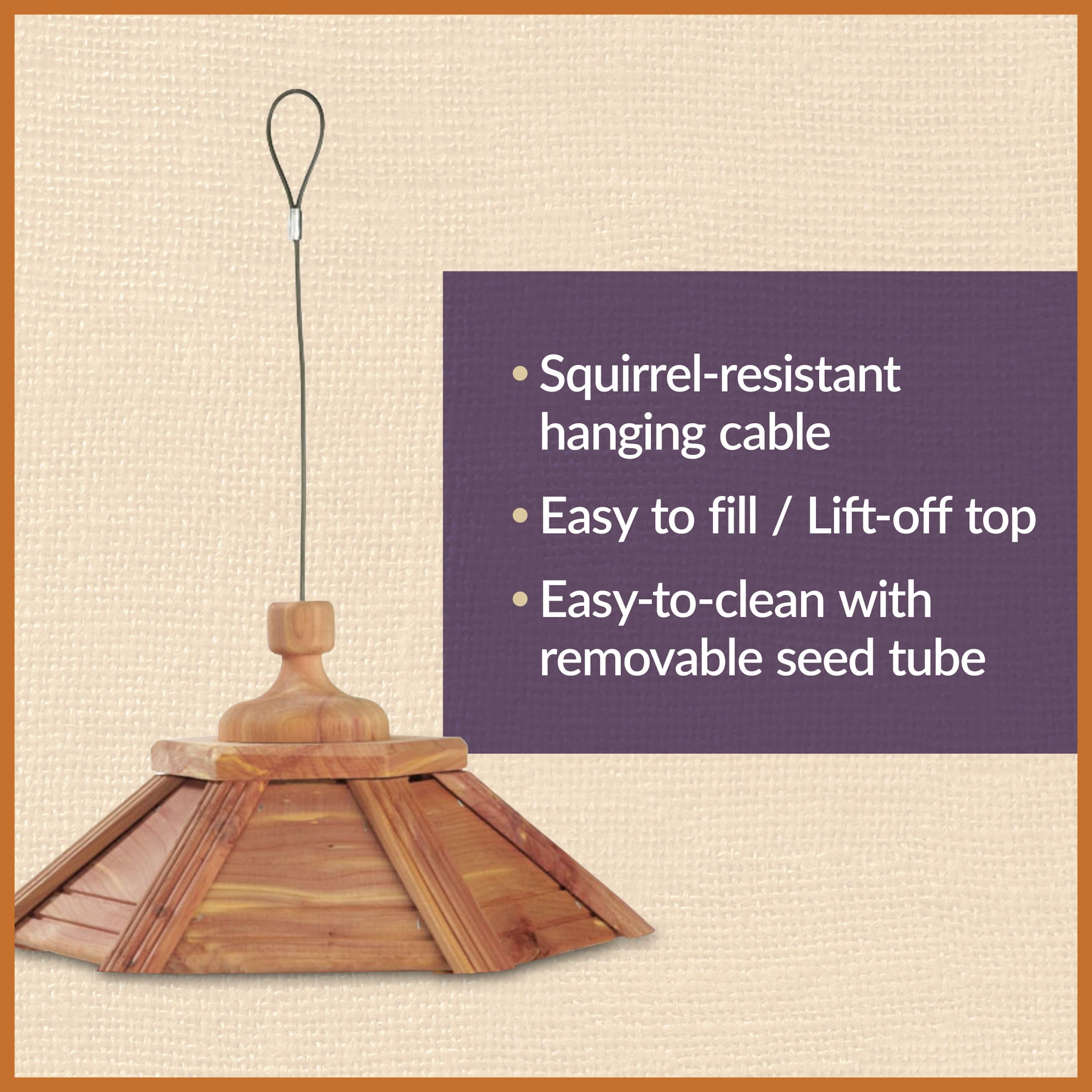 Dr. Pol Cedar Gazebo Wild Bird Feeder 3 Pounds