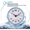 thumbnail image 4 of Indoor Outdoor Waterproof Wall Clock, 1PCBattery Operated Quality Quartz Round Clock for Outdoors/ Pool/ Patio/ Home- Blue, 4 of 5
