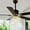 Black, variant on Chords Attic 52" 5-Blade Ceiling Fan with Lights and Remote Control, 6-Speed DC Motor, Timer and Reversible Function for Bedroom, Living Room and Dining Room