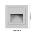 thumbnail image 3 of BRIGHTFUFU 1pc Stair Step Light Outdoor Step Lamp For Home Warm For Stairs Garden And Pathway Lighting, 3 of 6