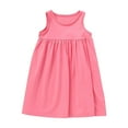 thumbnail image 2 of Qingpeng Girl's Summer Cotton Dress Casual Loose Ruffle Tank Dress for 1-8T Kids, 2 of 9