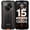 Orange, variant on DOOGEE Fire 5 Rugged Phone Unlocked,13000mAh/Reverse Charging Android 15 Dual Sim,6.6" HD+90Hz Waterproof Phone 12GB+64GB,2TB Expand,Nfc,Face ID,Otg