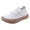 White, variant on Women's Barefoot ShoesTennis Zero Drop Minimalist Slip on Breathable Dress Sneakers for Outdoor Walking Casual Travel Black Size 8
