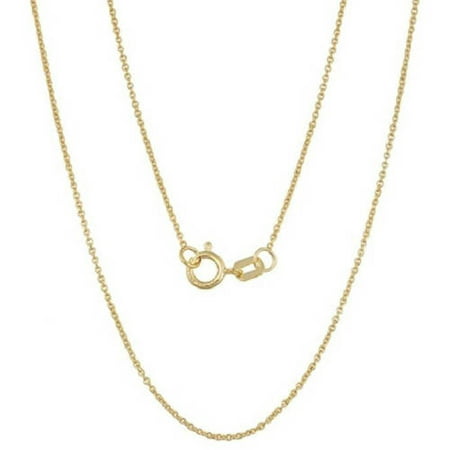 A Solid 14kt Yellow Gold Cable Chain, 20