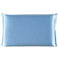 thumbnail image 2 of BRAND CLEARANCE!Hot Pure Emulation Satin Silk Pillowcase Square Pillow Single Cover Chair Seat Soft Mulberry Plain Pillow Case Cover New, 2 of 5