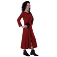 thumbnail image 2 of Moomaya Robe Maxi à Manches Longues, Longue, Boutonnée, Unie, Décontractée, Fendue, 2 of 6