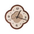 thumbnail image 3 of Reloj de pared decorativo para el hogar, sin tictac, fácil de leer, decoración de pared moderna, para colgar Flor, 3 of 9
