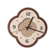 thumbnail image 3 of Reloj de pared con adorno de pared, silencioso, con marco de madera, para colgar en la cocina y el comedor. Flor, 3 of 9