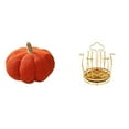 thumbnail image 1 of Encantador Cojín De Sofá De Felpa De Calabaza Y Escurridor De Tazas De Metal Giratorio De 360 ​​grados Para Un Acogedor Organizador De Decoración De Dormitorio Y Sala De Estar., 1 of 8