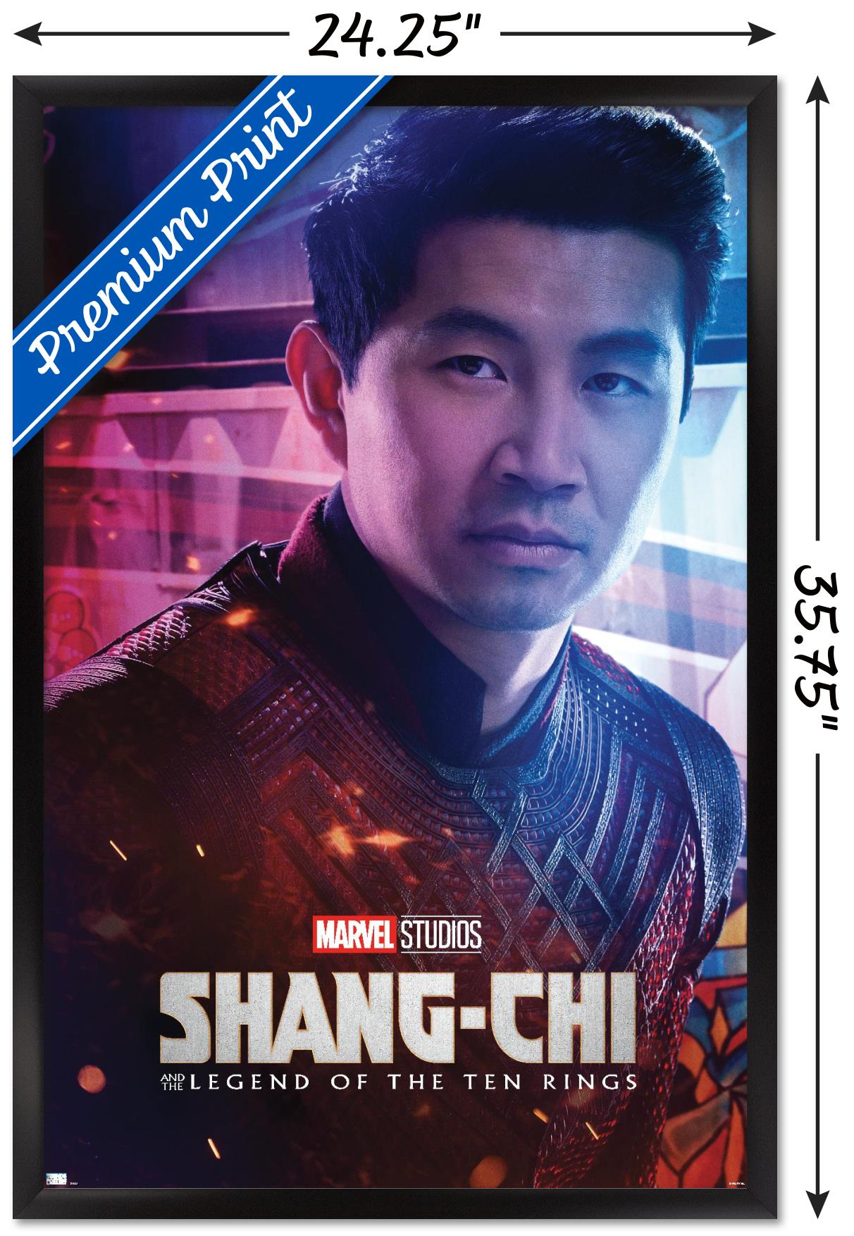 Marvel Shang-Chi and the Legend of the Ten Rings - Shang-Chi One Sheet Wall Poster, 22.375" x 34", Framed