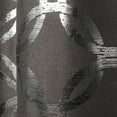 thumbnail image 2 of Exclusive Home Modo Metallic Geometric Grommet Top Curtain Panel Pair, 54"x96", Dark Grey Ivory, 2 of 7