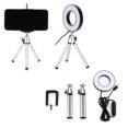 thumbnail image 2 of ANGGREK Fill Light,Light,Fill Light 3.5 Inch Makeup Selfie Circle Light Double Silver Bracket Mobile Phone Holder For Video Recording Photography, 2 of 8