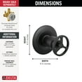 thumbnail image 2 of Delta T11858 Trinsic Three Function Diverter Valve Trim - Brilliance Stainless, 2 of 2