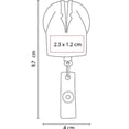 thumbnail image 2 of Porta gafete con clip sanitario, 2 of 5