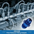 thumbnail image 3 of Unique Bargains Male Flare Reducer Hose Fitting Adapter AN8-AN8 Fuel Line Connector Aluminum Blue, 3 of 6