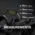 thumbnail image 5 of Oakley OO9380 Double Edge Rectangle Shaped Non-Polarized Sunglasses for Men - Includes Official Eyewear Kit - Matte Black Frame with Dark Grey Lens, 5 of 7