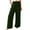 Army Green, variant on IDALL Linen Pants Women Wide Leg Pants Woman Women Fashion Solid Color Cotton Elastic Long Pants Beach Leisure Trousers Lounge Pants Women Baggy Pants Army Green L