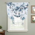 thumbnail image 2 of Blue Gnomes Christmas Balloon Curtains 63 Inch Length for Living Room/Bedroom, Xmas Balls Tree Snowflake Wooden Rod Pocket Privacy Door Curtains Decorative Tie Up Shade for Window 52"x63", 2 of 8