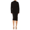 thumbnail image 4 of Women's Elegant 2-Piece Suit Set, Open Front Blazer and Pencil Skirt Workwear Outfit, 4 of 7