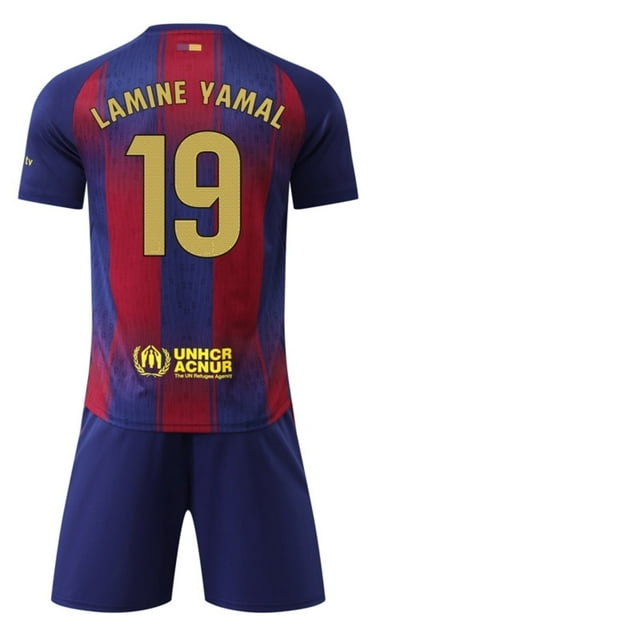 Barcelona 25/26 Home Soccer Shirt with Lamine Yamal 19 Printing